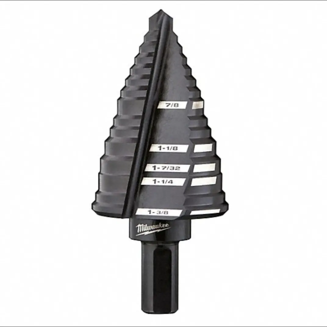Milwaukee #1, #4, #9, #12 Black Oxide Step Drill Bit Cordless Tool Battery Power Tools Milwaukee #1, #4, #9, #12 Black Oxide Step Drill Bit Cordless Tool Battery Power Tools