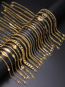 Women's Elegant Fashion Chain Anklet, Fashionable Jewelry Accessories, Fashion Design Jewelry for Party, Daily Clothing Decor, Trendy All-match & Exquisite Jewelry for Birthday Gift