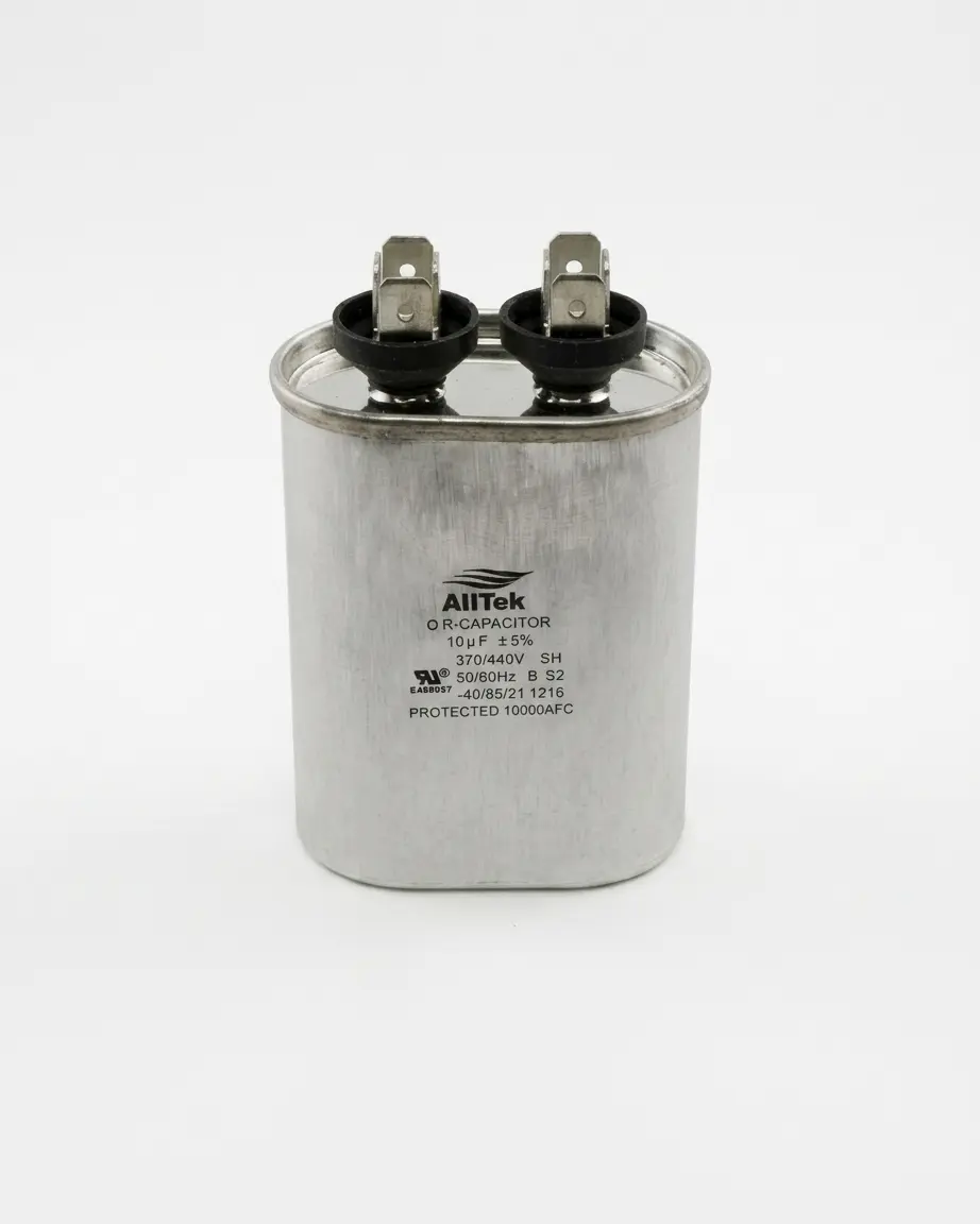 Alltek 10uf 370-440V HVAC Oval Run Capacitor