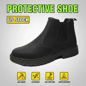 Invincible Splash-proof Smash-proof Puncture-proof Breathable Safety Shoes Unisex Chef Work Shoe Waterproof Anti-slip Durable Outdoor Comfortable tailored for Professional Landscapers Hardscape Contractors and Arborist Tree Surgeons Men Women