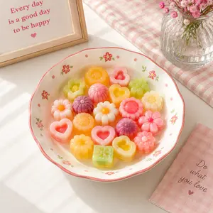 Fruit-Flavored Candies - 3.5 oz Box, Nostalgic Retro Childhood Jelly Fruit Juice Blueberry, Bright Packaging, Colorful Party Snacks, Ideal Gift for Children
