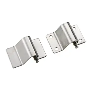 (Ten-piece pakage) 304 Stainless Steel Bending Convex Holeless Hinge Industrial Cabinet Door Hinge Large And Small Mechanical Hinge