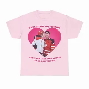 Ilya Shane I Want Two Boyfriends Heated TV Heart T-Shirt Sweatshirt, Reality TV Inspired Humor Apparel, Funny Quote Graphic Tee Trending Show Gift, Womenswear Menswear Comfortable Top Gift For Her Gift For Him Unisex Graphic