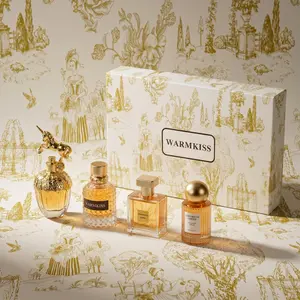 WARMKISS Citrus Multi-Vial Fragrance Set - 4 Unique Perfumes for Her in Premium Packaging, Ideal Birthday Present, Set Fragrance Sets