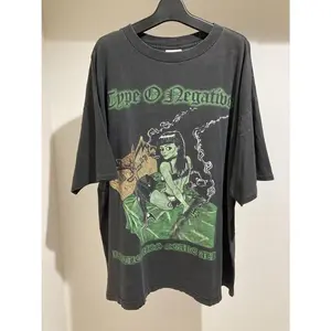 Comfort Color Type O Negative Little Miss Scare All Vintage T-Shirt Basic Unisex Band Tour Tee, Vintage Music Shirt I1F