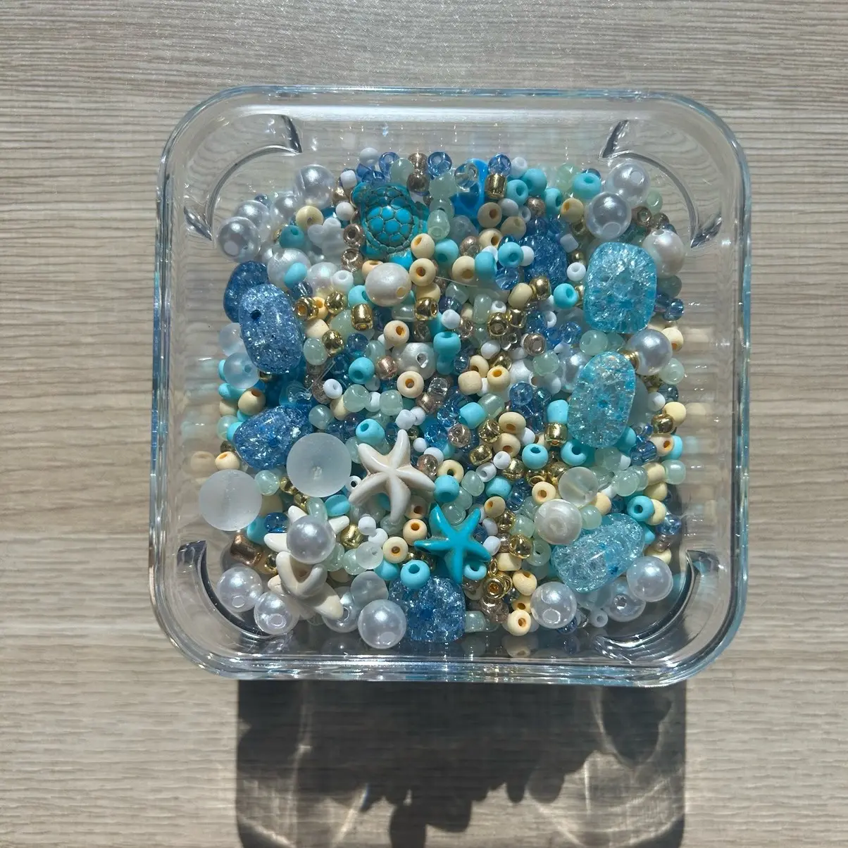 blue bead confetti