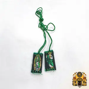 Escapulario de La Virgen de Guadalupe y San Judas - MINI / Scapular of Our Lady of Guadalupe and St. Jude Necklace Collar - MINI