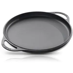 12 Inch Lightweight Pre-Seasoned Cast Iron Griddle - Smooth Polished Surface, Easy to Clean Cast Iron skillets Use in the Oven,  the Stove or Grill, Over a Campfire