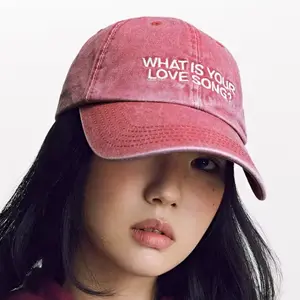 What Is Your Love Song? ARIRANG Baseball Cap with Embroidered Text, Adjustable Fit, Perfect for Casual Wear