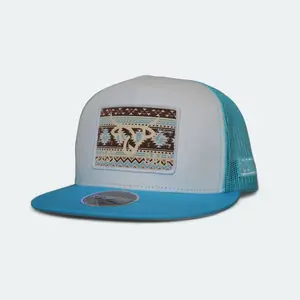 Ace Plate with Aztec Design Lost Calf Cap
