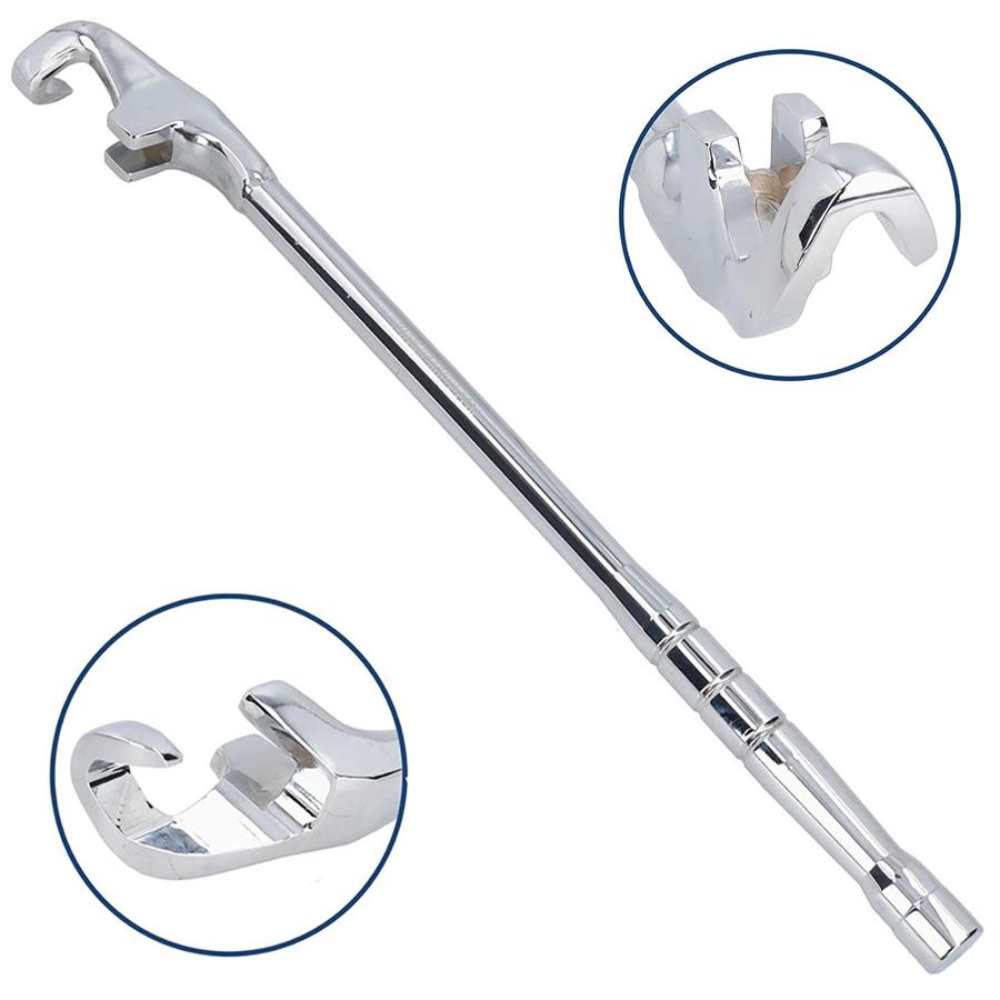 15 Inch Heavy Duty Cheater Bar, Chrome Vanadium Steel Wrench Extension Bar, Extra Long Leverage Tool with Ergonomic Handle for Maximum Torque, Versatile Wrench Extender Ideal for Automotive Repair & General Mechanical Maintenance Tasks