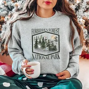 Funny Forbidden Forest National Park Sweatshirt T Shirt Hoodie, Wizarding World Sweater, HP Inspired Bookish Fan Shirt, Wizard Forbidden Forest Tee