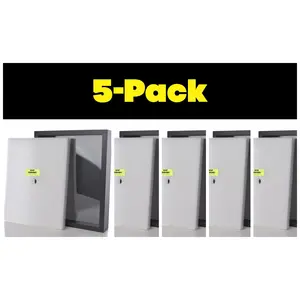 Shart Original T Shirt Frame Display Case 5-Pack (Black)