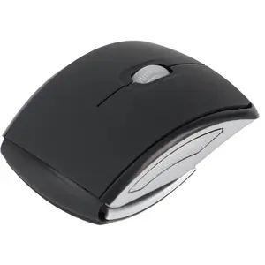 Sanoxy Wireless Foldable Arc Optical Mouse with USB Receiver, 1600 DPI Optical Tracking, 3 Buttons, Portable Design, Ideal for Windows & macOS