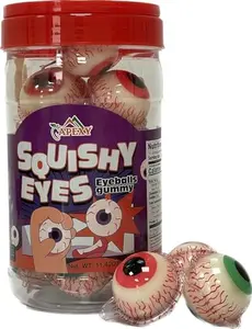 Apexy Eyeball Gummy Candy With Fruity Liquid Center Fat Free Perfect for Halloween & Themed Parties, Fun & Delicious 11.42oz