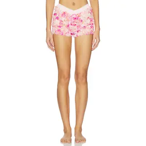 Free People x Intimately Feeling For Lace Printed Short in Petal Pink Combo