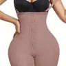 Women's Colombian Fajas Firm Control Shapewear Waist Shaper, Tummy Control Butt Lifter with Zipper Crotch, High Compression Body Sculpting Waist Trainer with Adjustable Hooks, for Daily Wear or Parties