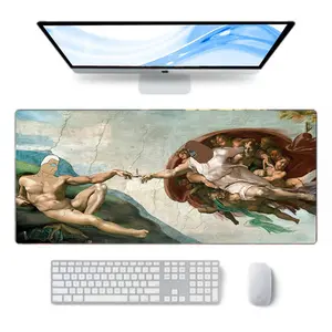 Official Style The Big Lez Show Deskmat with Sassy The Sasquatch, Trippy Cartoon Mouse Pad, Chill Vibes Meme Deskpad, Aussie Humor Artwork, Extended Gaming Mousepad