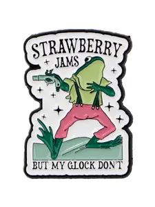 Funny Frog Enamel Brooch Pin, Versatile Accessory for Sweaters Hats Backpacks, Durable Zinc Alloy Badge, Perfect Gift for Friends