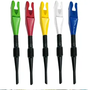 5-Pack Retractable Auto Fuel Funnels - Plastic Flexible Draining Tools for Cars, Motorcycles no-spill coolant funnel kit