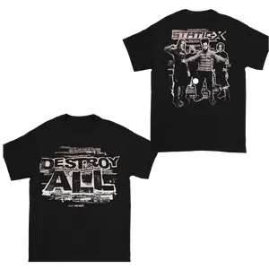 2003 Static x Vintage Nu Metal Rock y2k 2 Sides T-Shirt Cotton Fabric