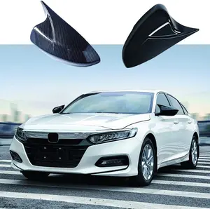 For 10th 11th Gen Accord Accessories Side Mirror Cover Exterior Rear View Mirror Cap for Honda Accord 2018 2019 2020 2021 2022 2023 2024 2025 (Carbon fiber pattern)