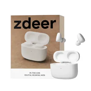 ZDEER OTC Hearing Aids for Adults, 24-Channel in-Ear Digital Hearing Aids, Rechargeable Hearing Amplifier with Noise Reduction, 3 Listening Modes, Portable Charging Case, Comfortable ITE Hearing Aid