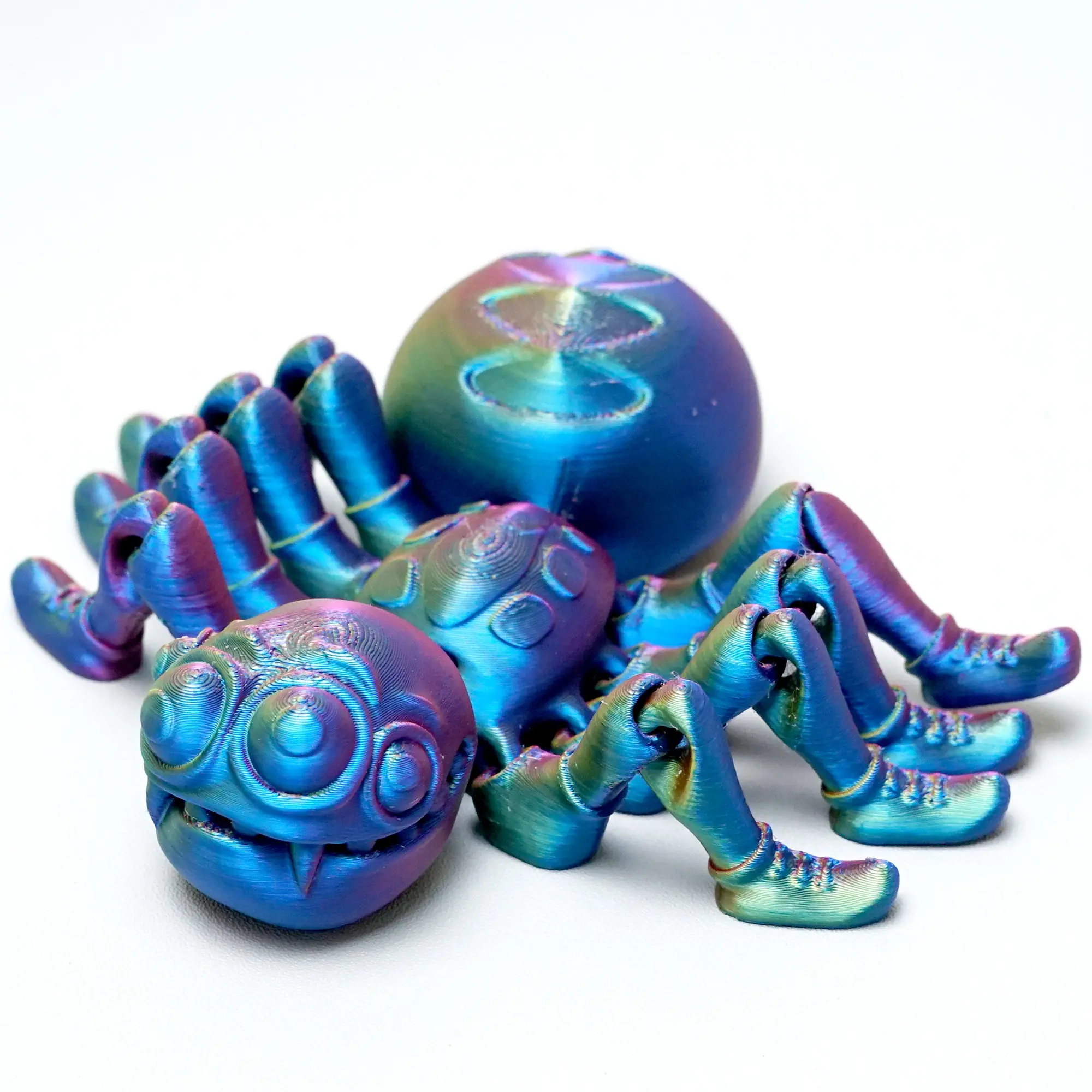3D printed spider model toys, flexible joint animal doll statues, home ...