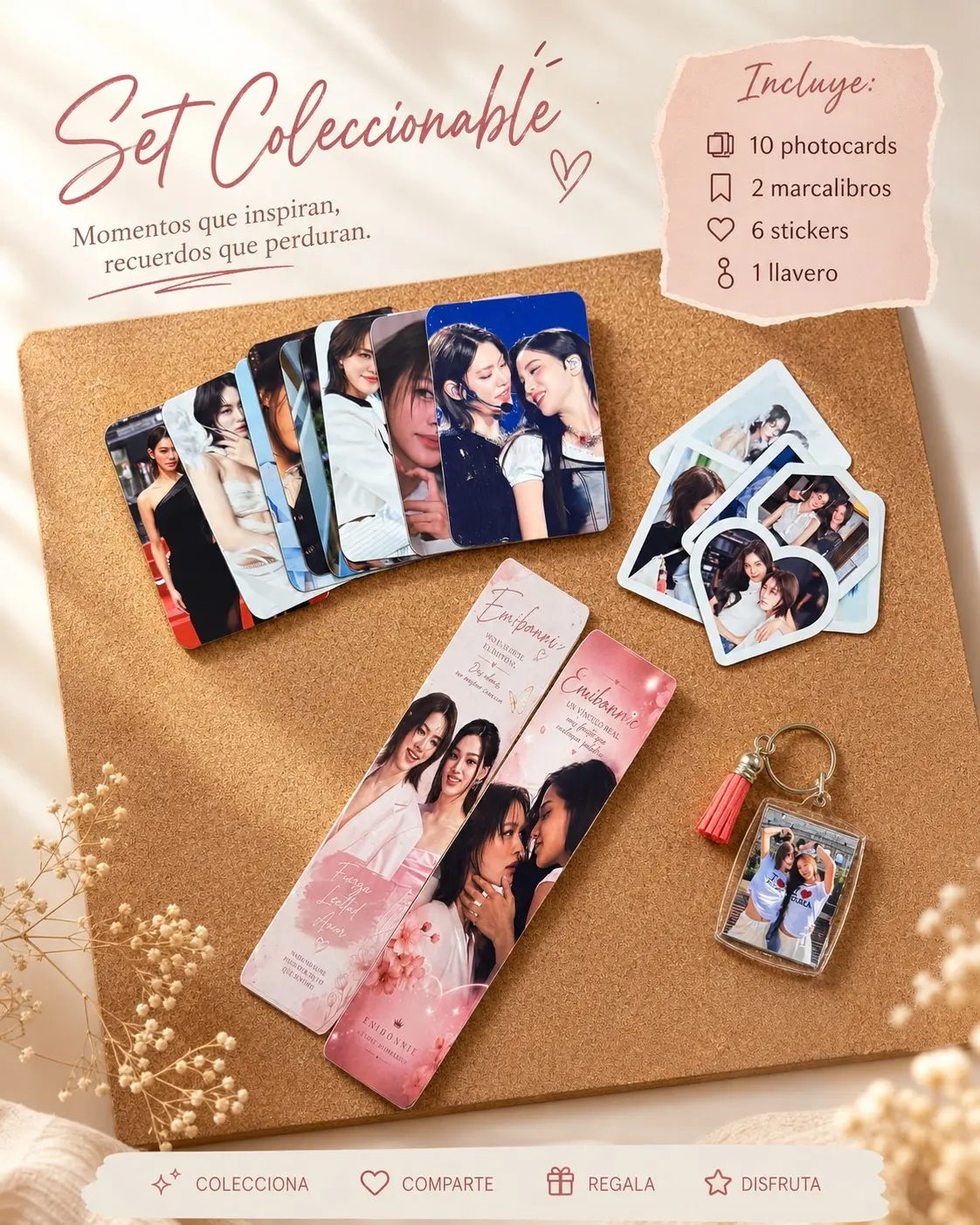 EmiBonnie Arte GLBundle - Includes Photocards, Bookmarks, Stickers, and Keychain