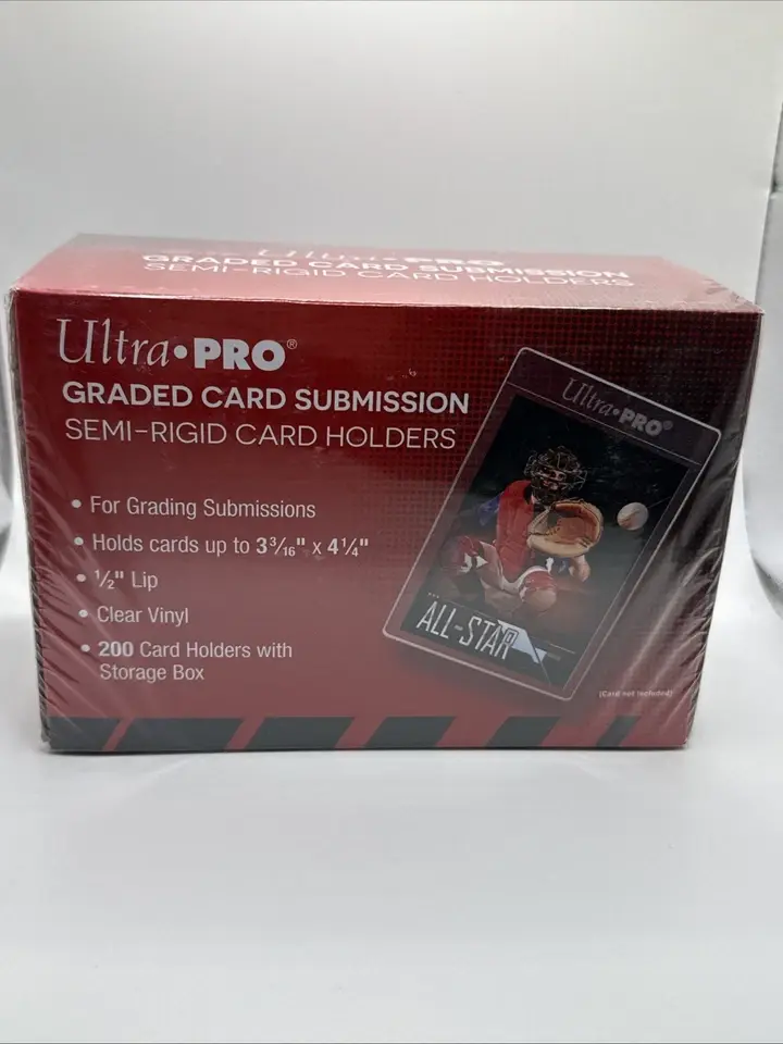 ultra pro graded card submission semi rigid Amazon.com: Grading Card Submission Combo Pack - Semi-Rigids & Easy Pull  Sleeves 50ct main image 1
