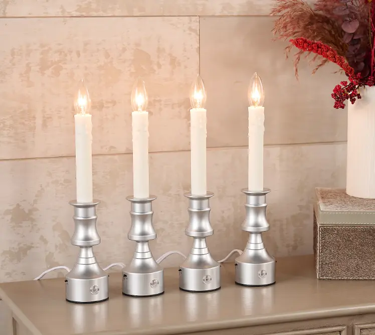 Bethlehem Lights S/4 Premium Plug-In Window Candles