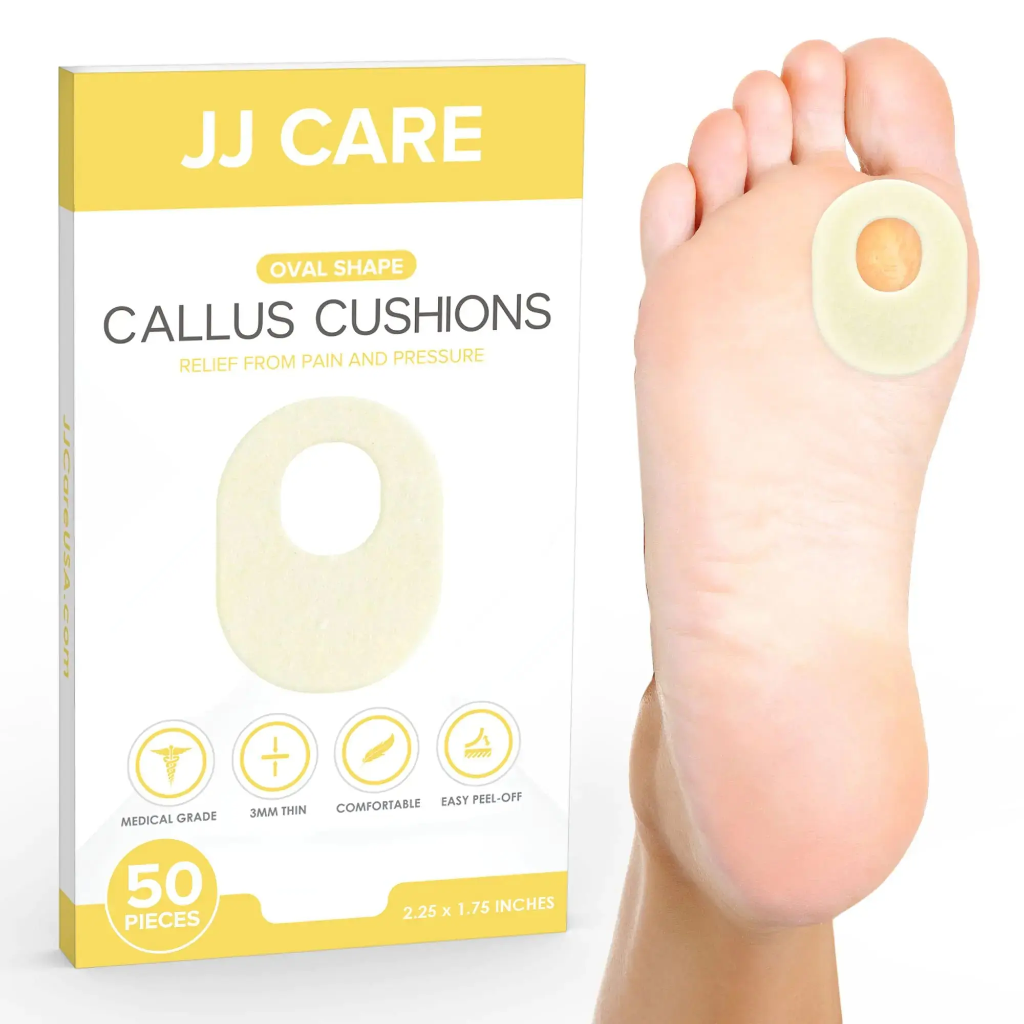 Soothstep™ Callus Cushion Pads (50 Pack) – Pressure Relief for Sensitive Spots