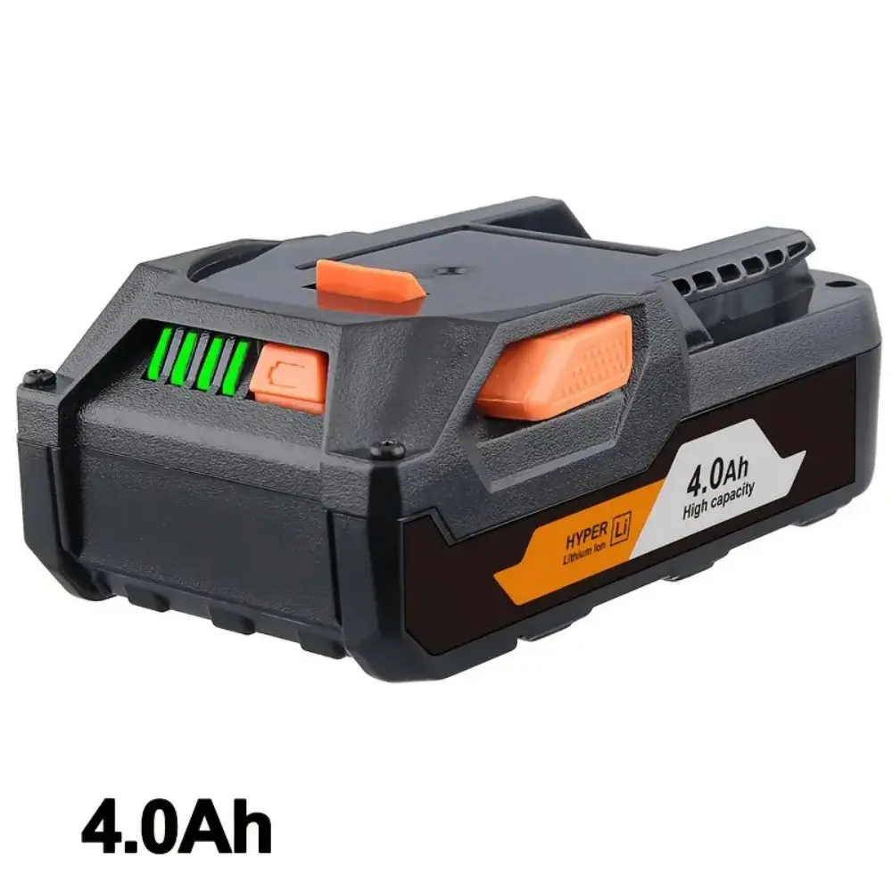 18V 4.0Ah Lithium-Ion Cordless Tool Battery Replacement for Ridgid R840087, R840083, R840085, R840086, R840089 Drill Tools, Cordless Tool Batteries