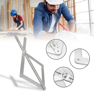 Premium Aluminum Alloy Angle Finder with Rust, Vernier Caliper Measuring Tool, Resistant Thickened Scale Body, Laser Engraved Scales for Precise Woodworking Measurements Hardware