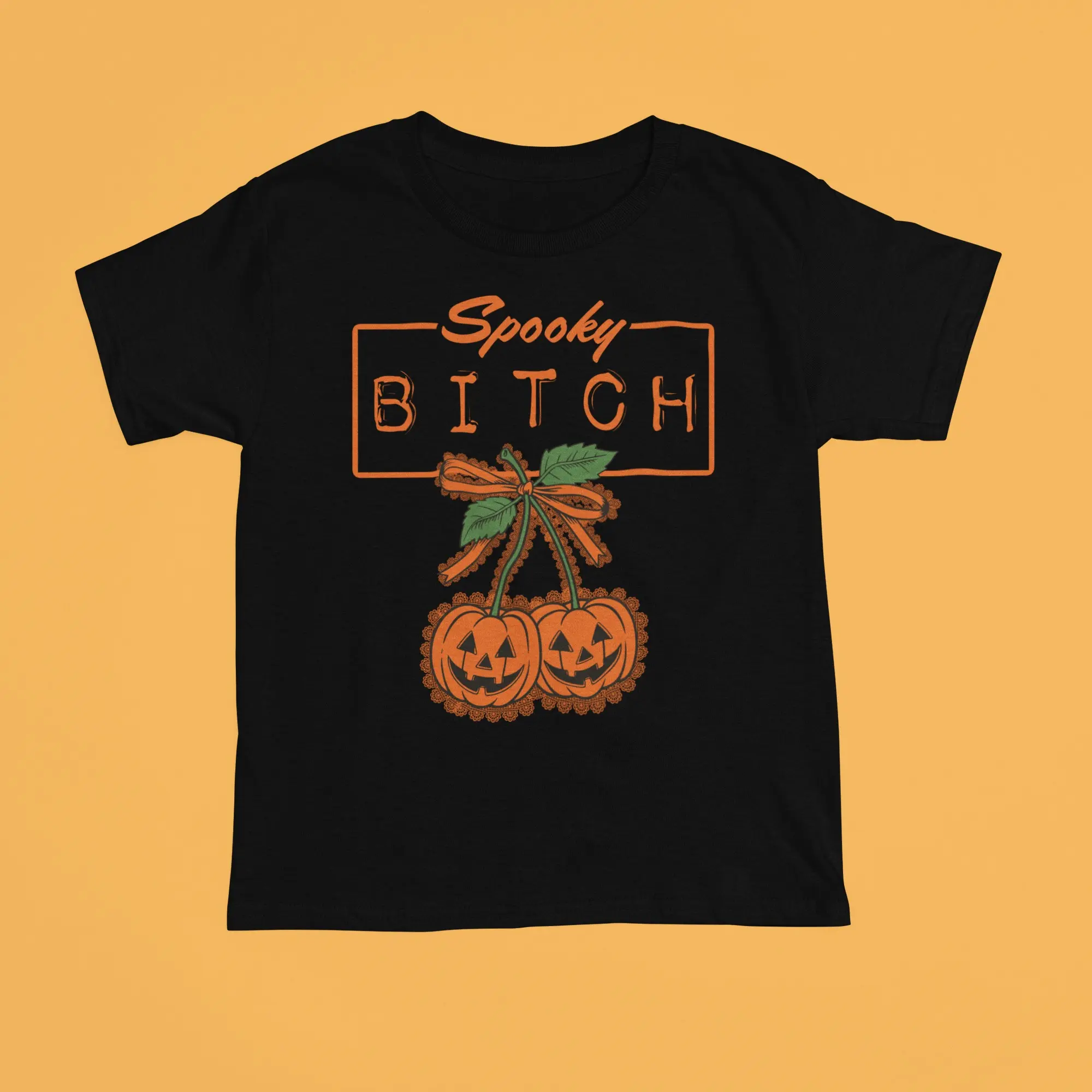 Gildan Women's Casual Spooky Bitch Graphic T-Shirt in Soft 100% Cotton, Shortsleeve with Classic Round Neck