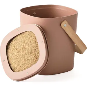 1 Gallon Compost Bin, Comes with Hemp-Based Filter, Sustainable Materials, Indoor Countertop Composter, Home & Garden Supplies, Terracotta