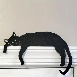 Cute Cat Wall Hanging Decor, Engaging Focal Point, Animal Theme Indoor Decoration, Perfect for Halloween & Christmas Door Corners, Living Room & Bedroom