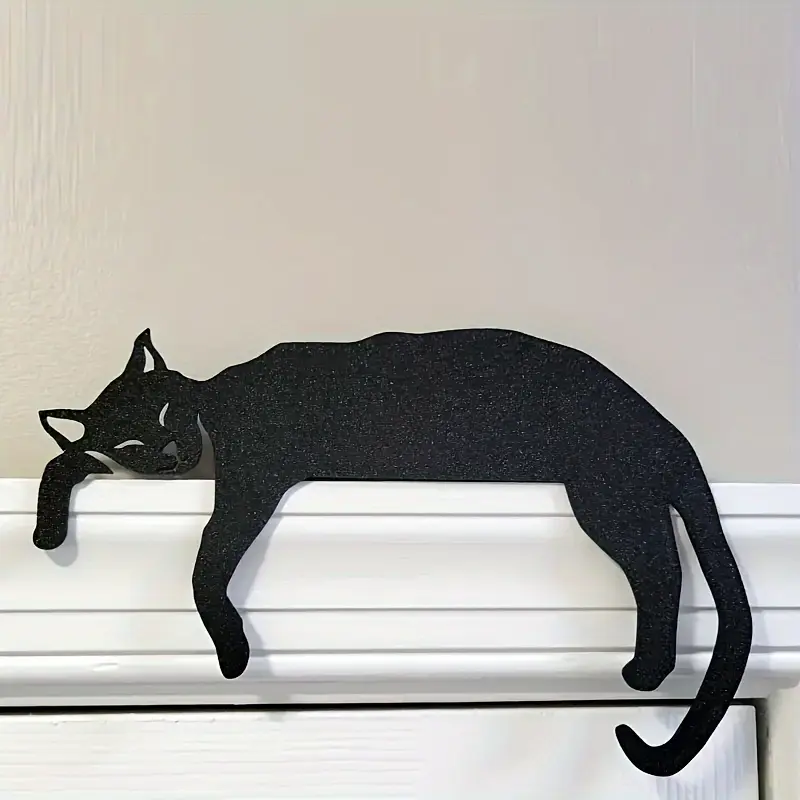 Cute Cat Wall Hanging Hangable Decor, Interior Wall Decor, Lightweight, Engaging Focal Point, Animal Theme Indoor Decoration, Perfect for Halloween & Christmas Door Corners, Living Room & Bedroom, Hanging Ornaments