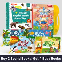 1-6Y|Buy 2 Sound Books, Get 4 Busy Books