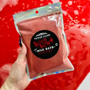 Bloodbath Coconut Milk Bath - Dark Cherries & Black Raspberries Scent Body Care Organic Body Care Pack Vegan Silky Gentle