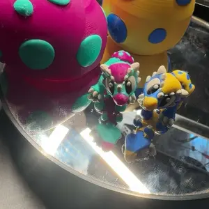 Multi Colored Dinosaur Eggs with Matching Spotted Eggs for Display