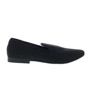 Steve Madden M-Cutton Mens Black Canvas Loafers & Slip Ons Casual Shoes