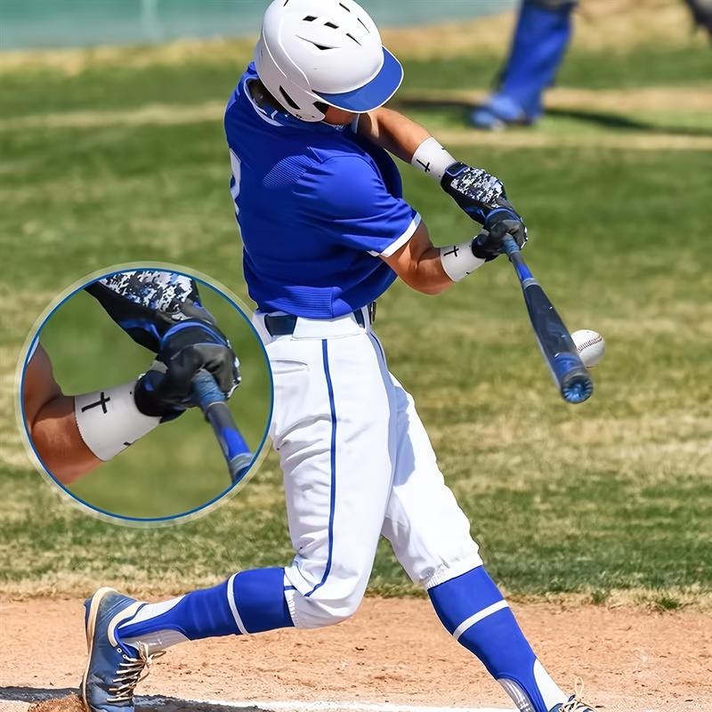 2Pcs Christian Cross Athletic Sports Wrap Tape 2in x 23ft Jesus Cotton Zinc Oxied White Wrist Tape for Muscle Strapping, Joint Stability, Wrist & Knee Tennis Baseball Soccer Boxing