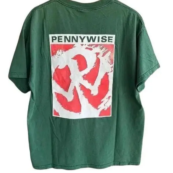 Men's Vintage 1994 Pennywise Graphic T-Shirt - Green, Unisex
