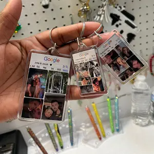 Search Engine Acrylic Photo Frame Keychain, Perfect Gift Idea For Valentine’s Day, Lovers, Couples, Family, Best Friends, Anniversary, Birth, Birthday, Relationship, Father’s and Mother’s Day, Graduation Gifts