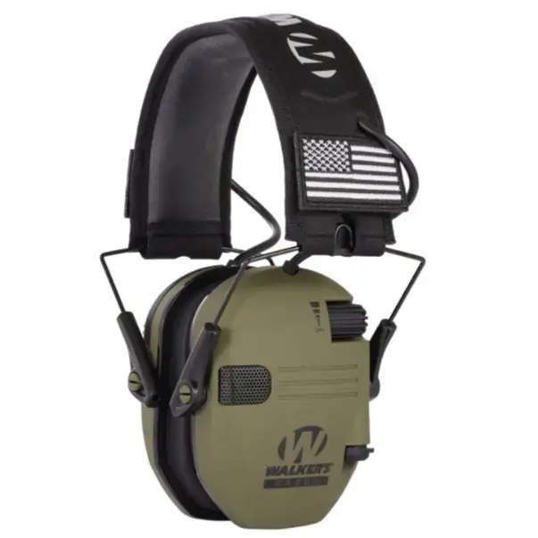 Electronic Hearing Protection Earmuffs, Solid Head-Mounted Design with Noise Reduction for Shooting, Hunting & Outdoor Activities, Wired with Audio Input