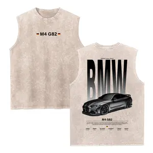 M4 G82 German Cars Vintage Tank 90s Graphic Sleeveless Tank Tops Men Vest Streetwear Outfits Men Vacation Outfits Sleeveless Shirt