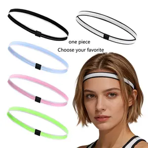 Sports Elastic Sweatband, 12 Color Options, Soccer Player Design, Outdoor Sports Football Basketball Cycling Gym Head Tie, Unisex Adult Youth Gift