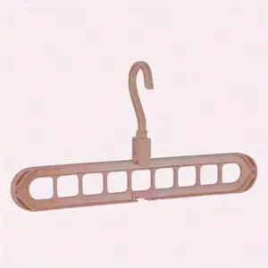 6-Piece 9-Hole Hanger - Space-Saving Organizer, Multi-Functional Magic Design, For Clothes Drying And Scarf Storage