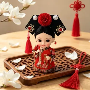 5 Inch Costume Paper Doll, Traditional Chinese Folk Art Ornament, Home Decor Gift, Easter, Independence Day, Father's Day, Mother's Day, Birthday Gift